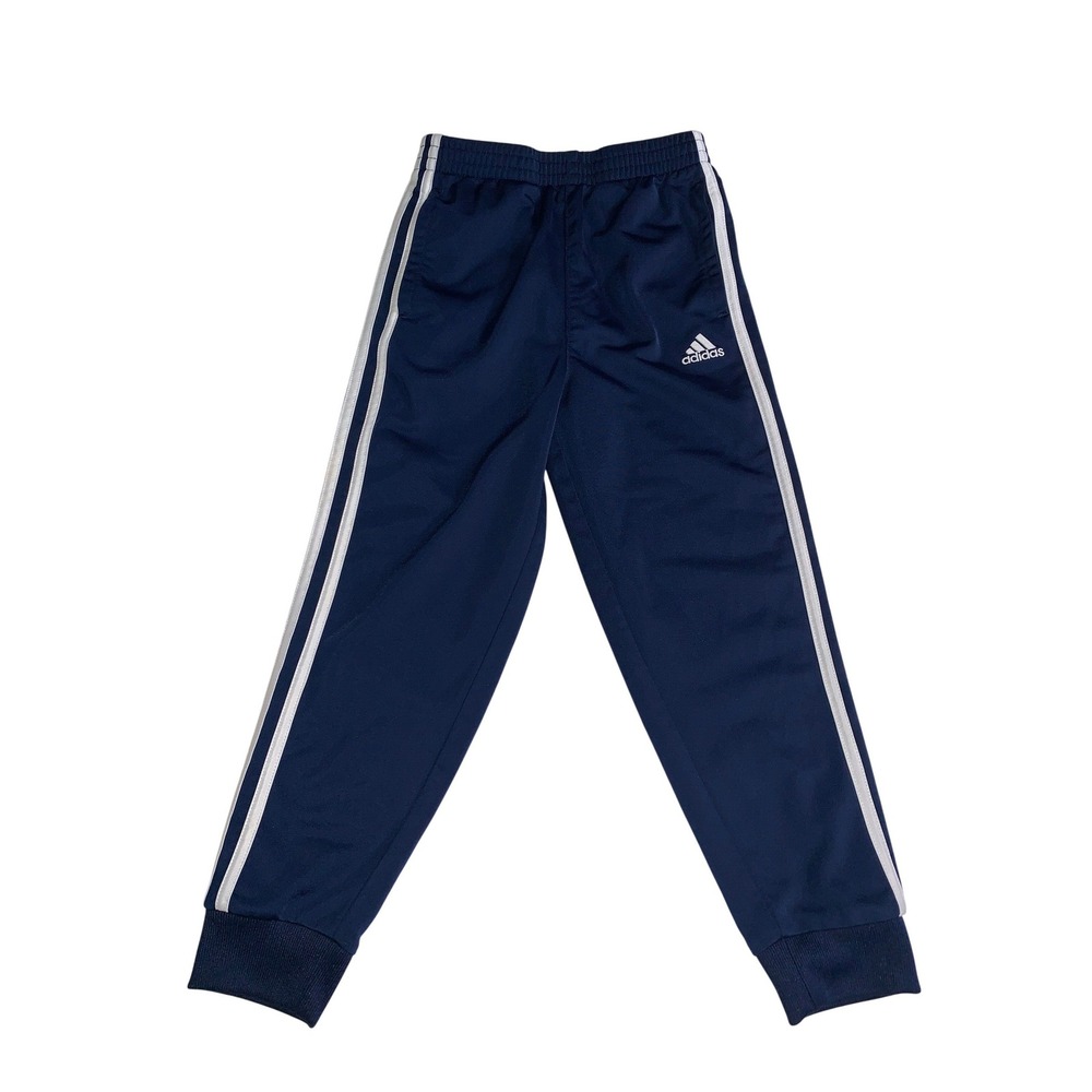 Adidas Kids Navy Blue 3-Stripe Track Pants AG6258‎ Size 6 Activewear Joggers